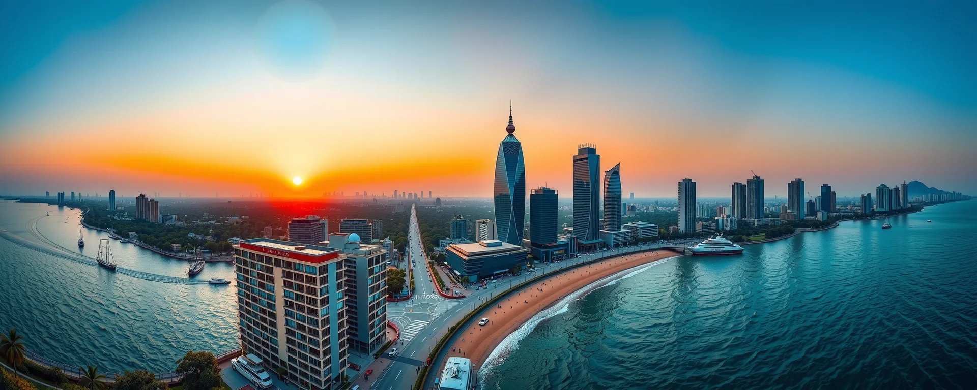 Mumbai skyline — where tradition meets modern construction